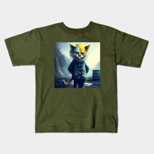 Apocalyptic Clown Cat is Haunting Kids T-Shirt